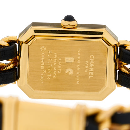 Chanel Stainless Steel Lambskin 20mm Chain Premiere Quartz Watch Gold L 4 of 4
