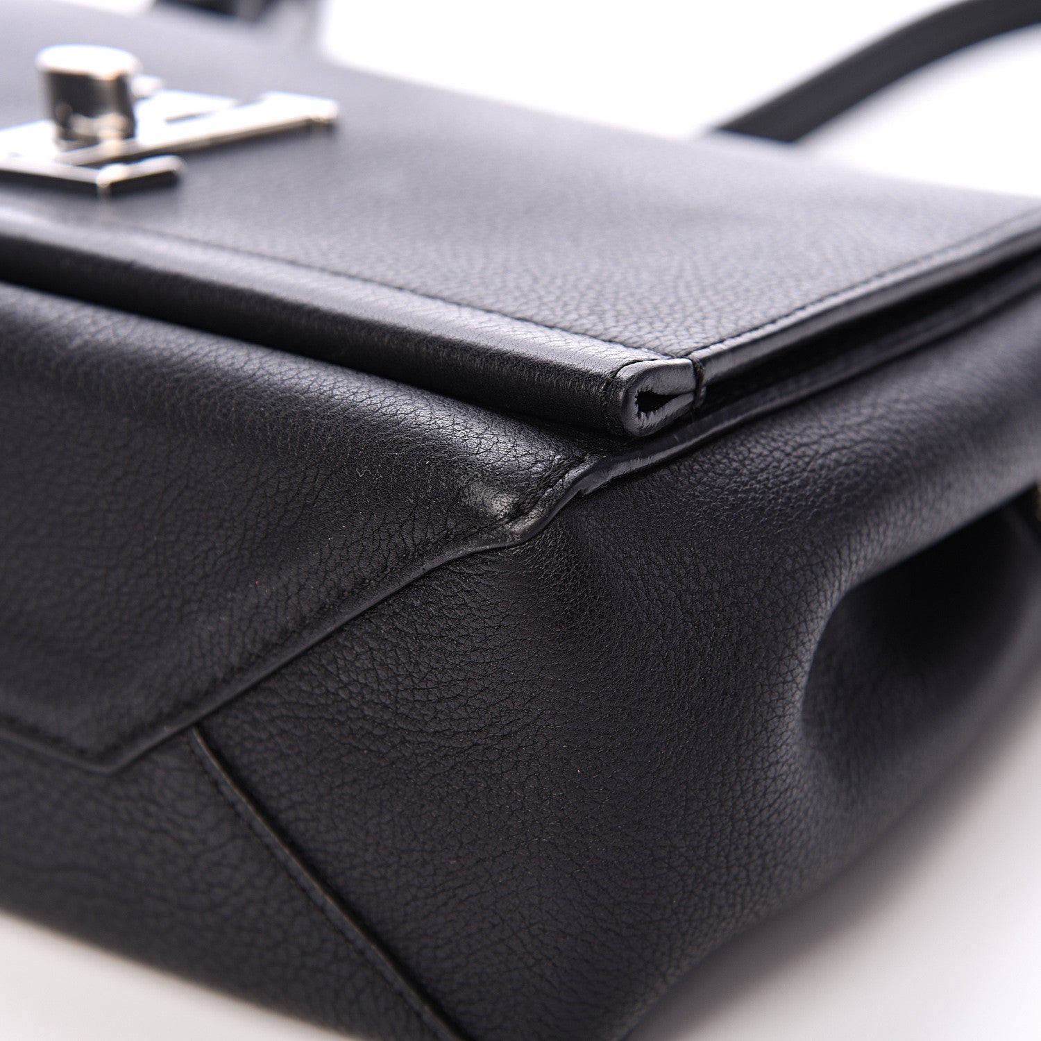 Louis Vuitton Calfskin Lockme II Chain Bag BB Black 10 of 14