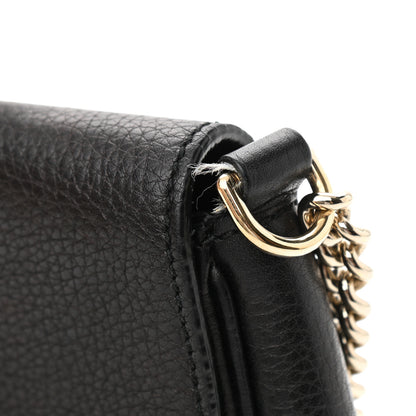Gucci Pebbled Calfskin Medium Soho Flap Crossbody Black 11 of 14