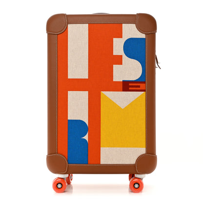 Hermes Canvas Taurillon Regate RMS Rolling Trolley Luggage Multicolor 1 of 8