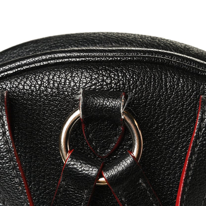 Miu Miu Goatskin Madras Backpack Black 21 of 24