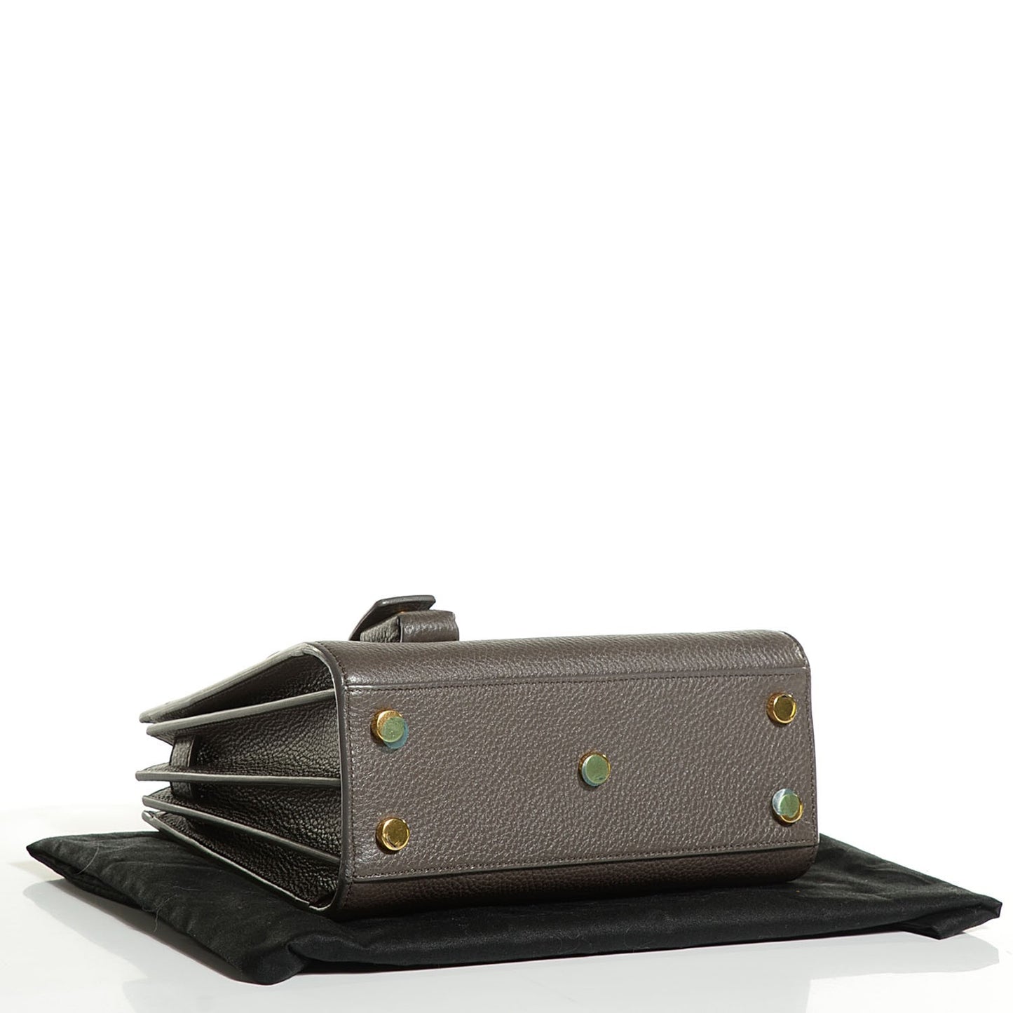 Grained Calfskin Nano Sac De Jour Earth