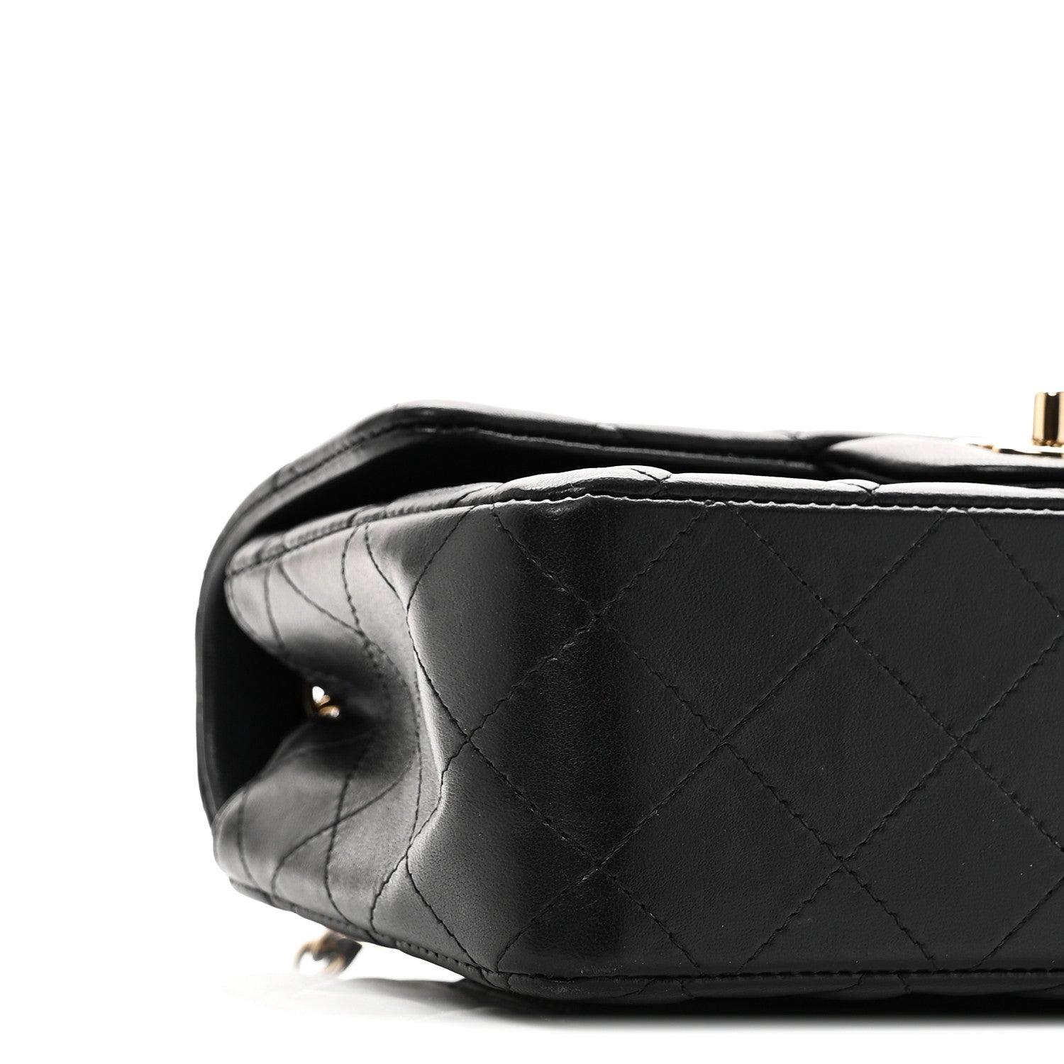Chanel Lambskin Quilted Mini Rectangular Flap Black 9 of 10