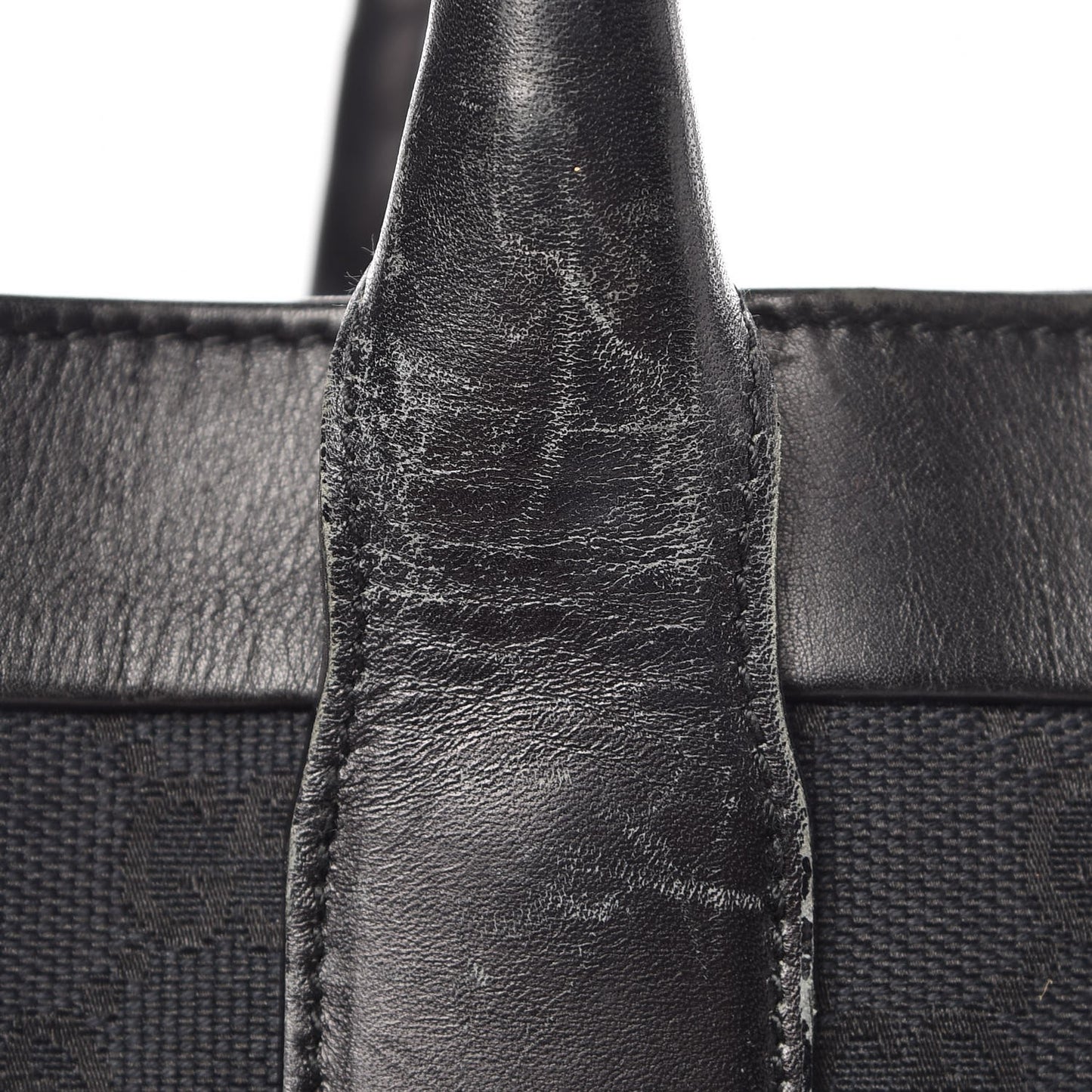 GG Plus Monogram Vertical Tote Black