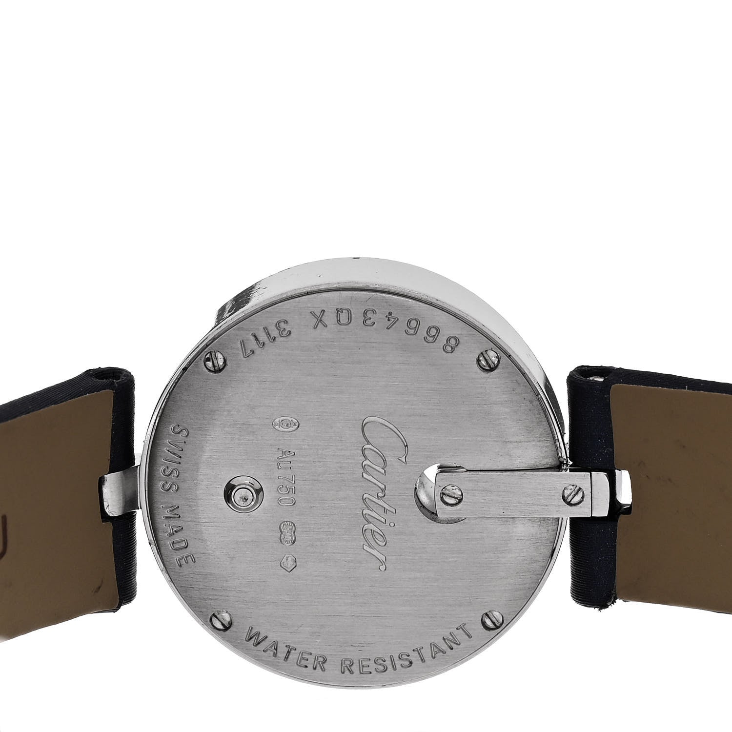 Cartier 18K White Gold Satin Diamond Bezel 27mm Captive De Cartier Quartz Watch 4 of 5