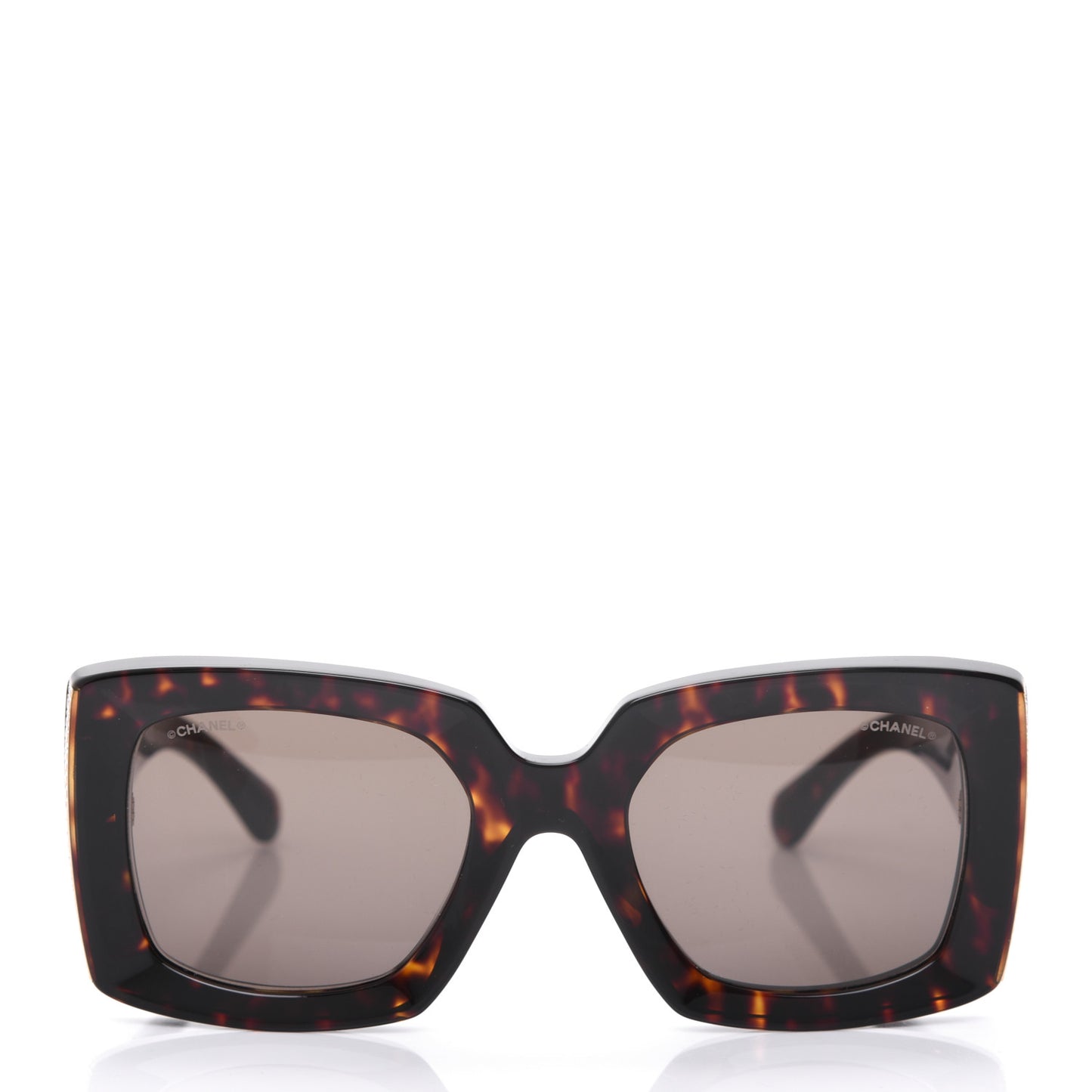 Acetate Rectangle Sunglasses 5435 Tortoise