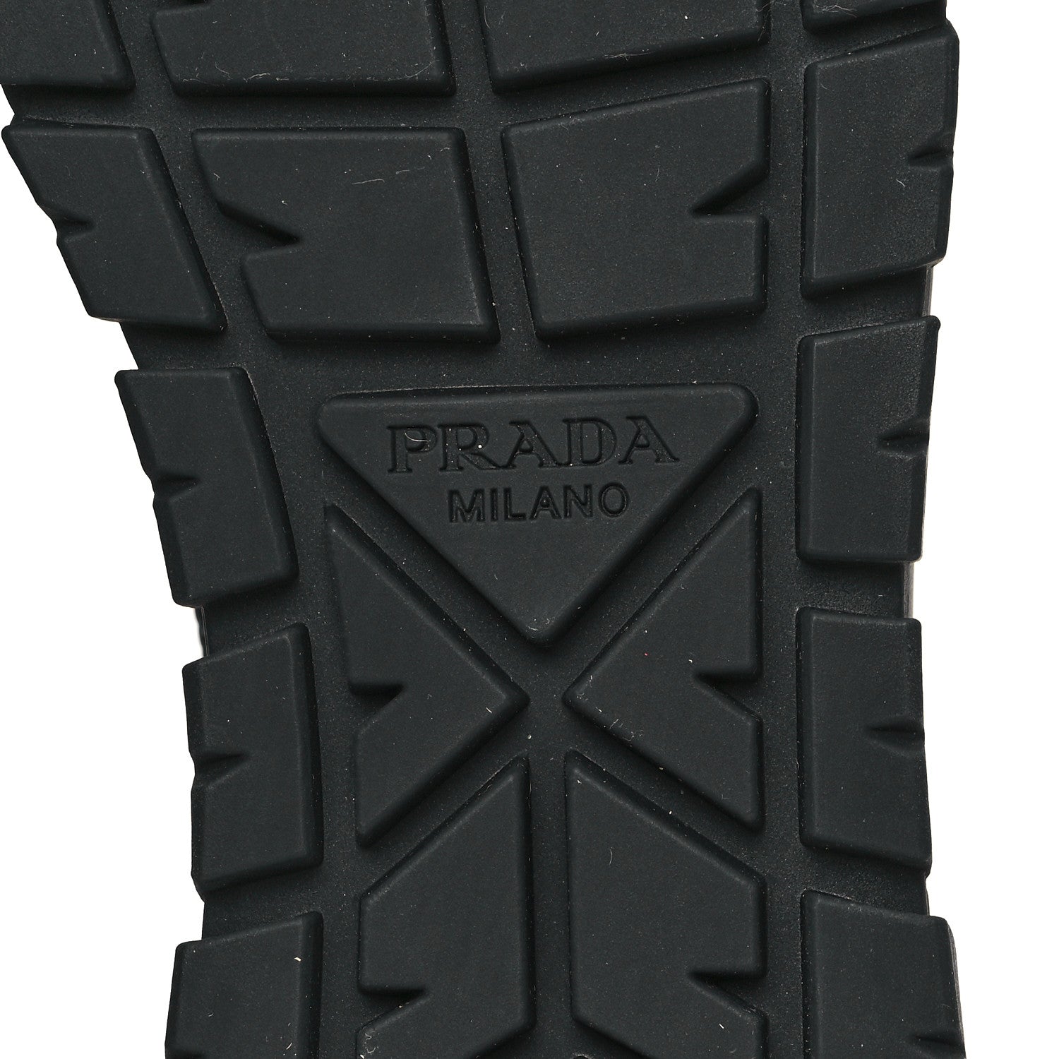 Prada Paillettes Triangle Logo Double Wheel 50mm Sneakers 39 Black 7 of 10
