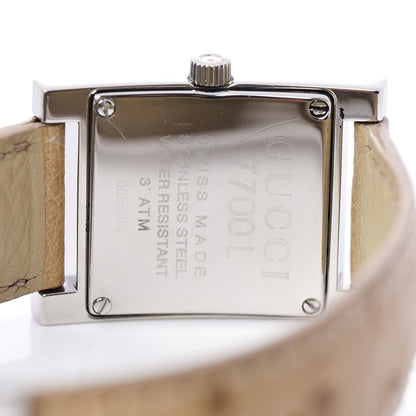 Gucci Stainless Steel Ostrich 24mm 7700L Quartz Watch 5 of 7
