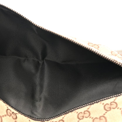 Gucci GG Monogram Double Pocket Belt Bag Dark Brown 5 of 12