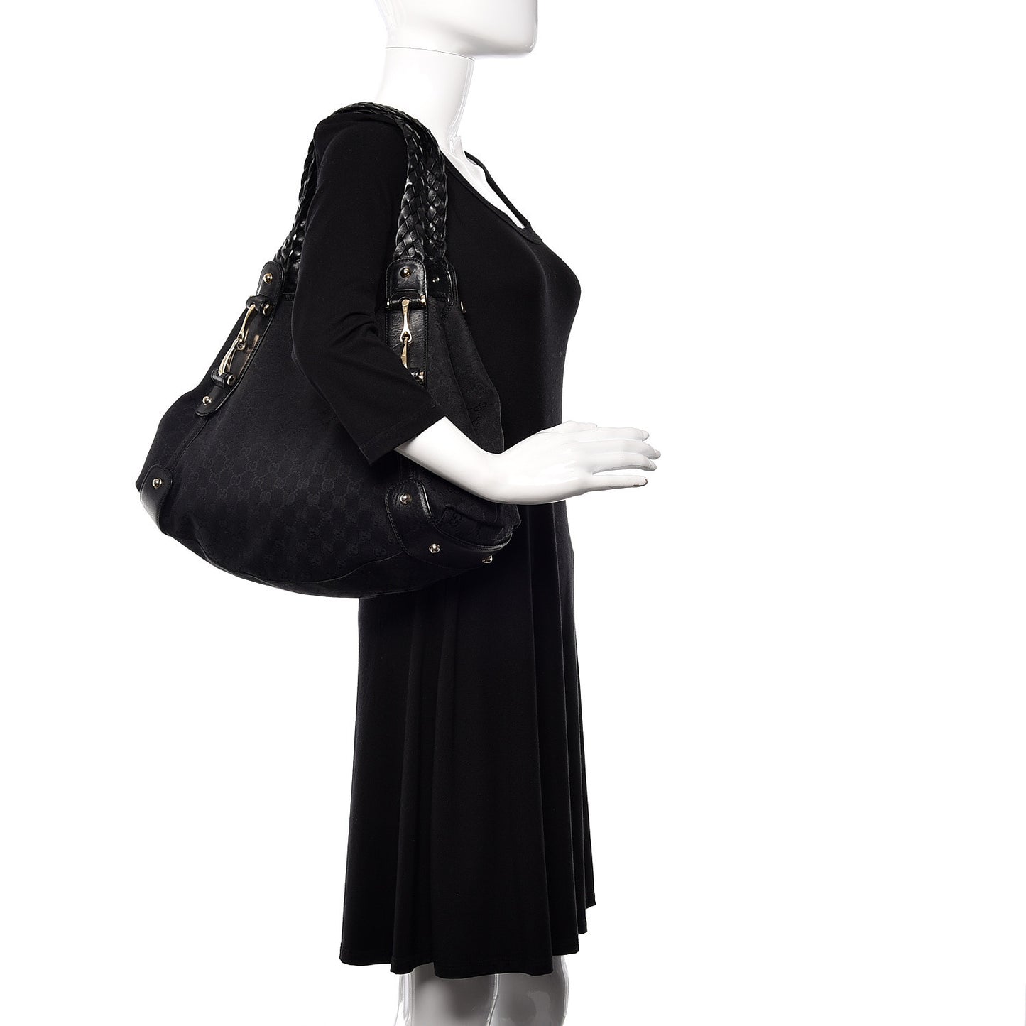 Monogram Small Pelham Shoulder Bag Black
