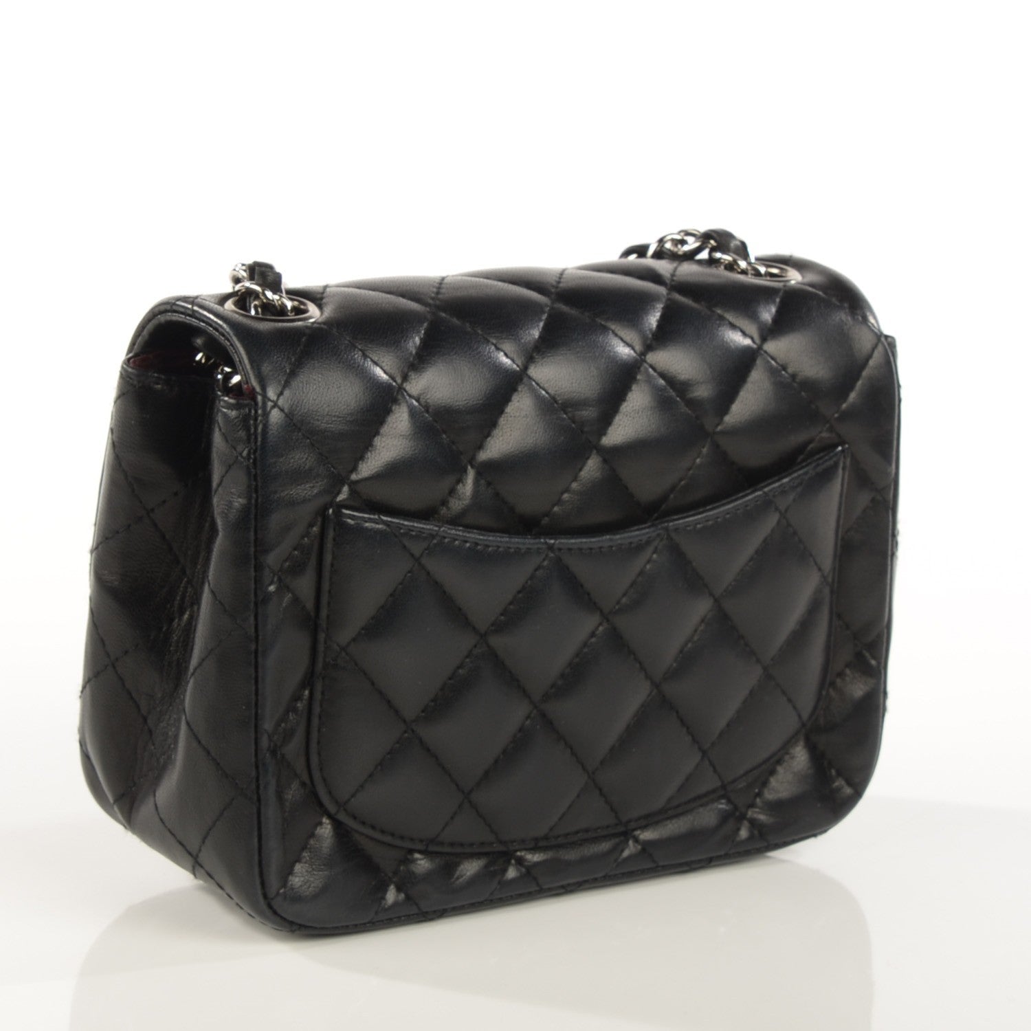 Chanel Lambskin Quilted Mini Square Flap Black 3 of 8