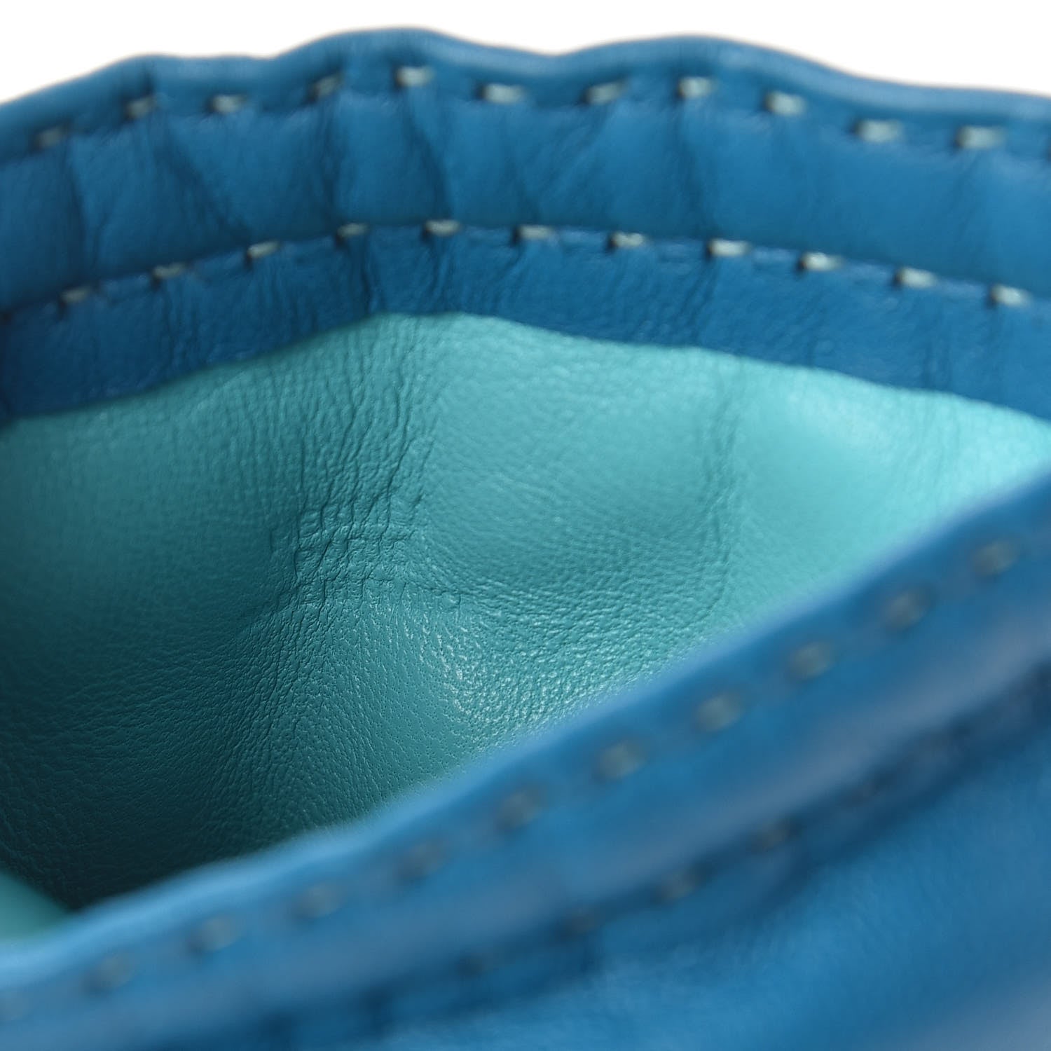 Hermes Lambskin Pilo Pouch Bleu Izmir Lagon 6 of 6