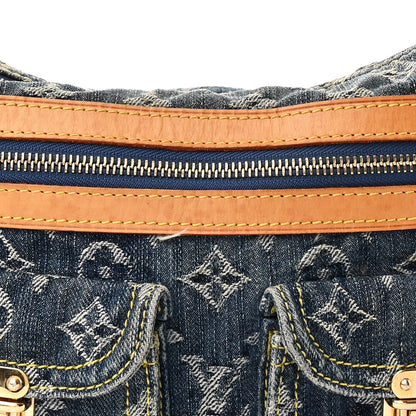 Louis Vuitton Monogram Denim Baggy PM Blue 7 of 10