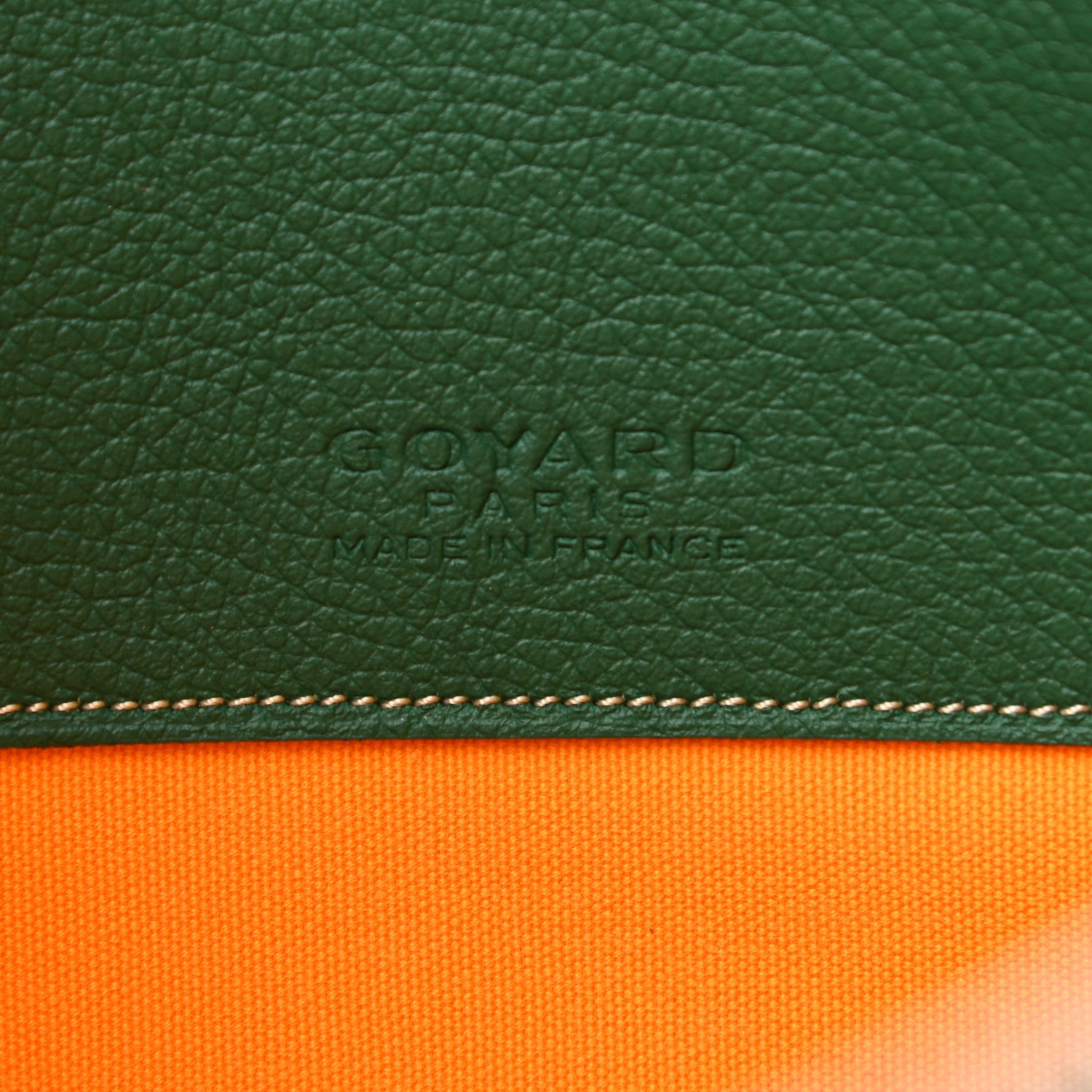 Goyard Goyardine Senat Pochette MM Green 6 of 7