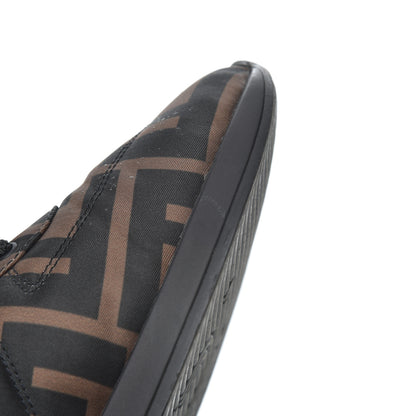 Fendi Nylon FF Reloaded High Top Sneakers 39.5 Tobacco Black 15 of 16