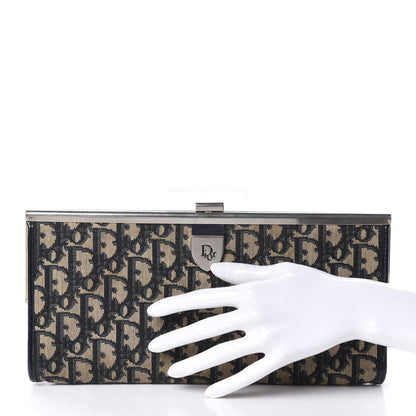 Christian Dior Monogram Clutch Blue 2 of 10