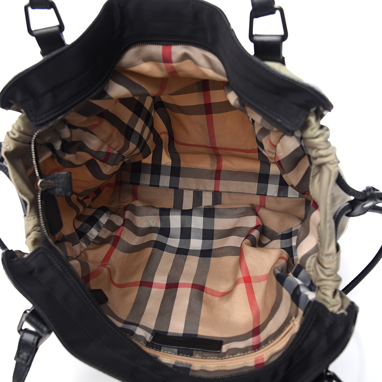 Burberry Nylon Buckleigh Packable Tote Bag Beige 5 of 17