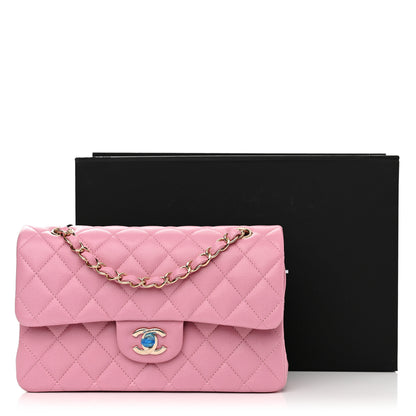 Chanel Caviar Quilted Small Double Flap Pink 11 of 11