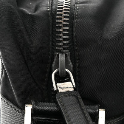 Prada Tessuto Nylon Saffiano Front Pocket Zip Messenger Black 18 of 19