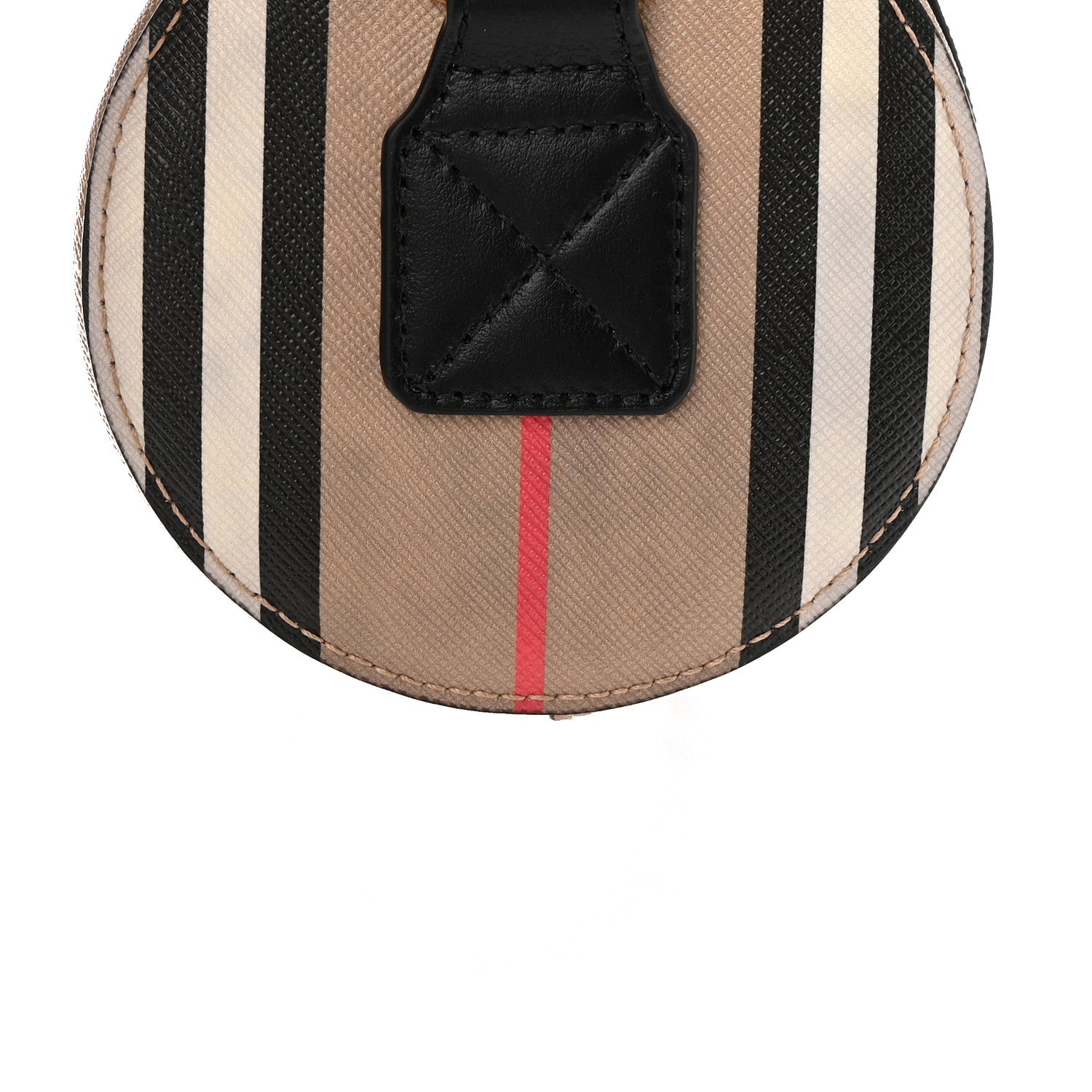 Burberry E-Canvas Calfskin Stripe Icon Barrel Bag Archive Beige 12 of 12