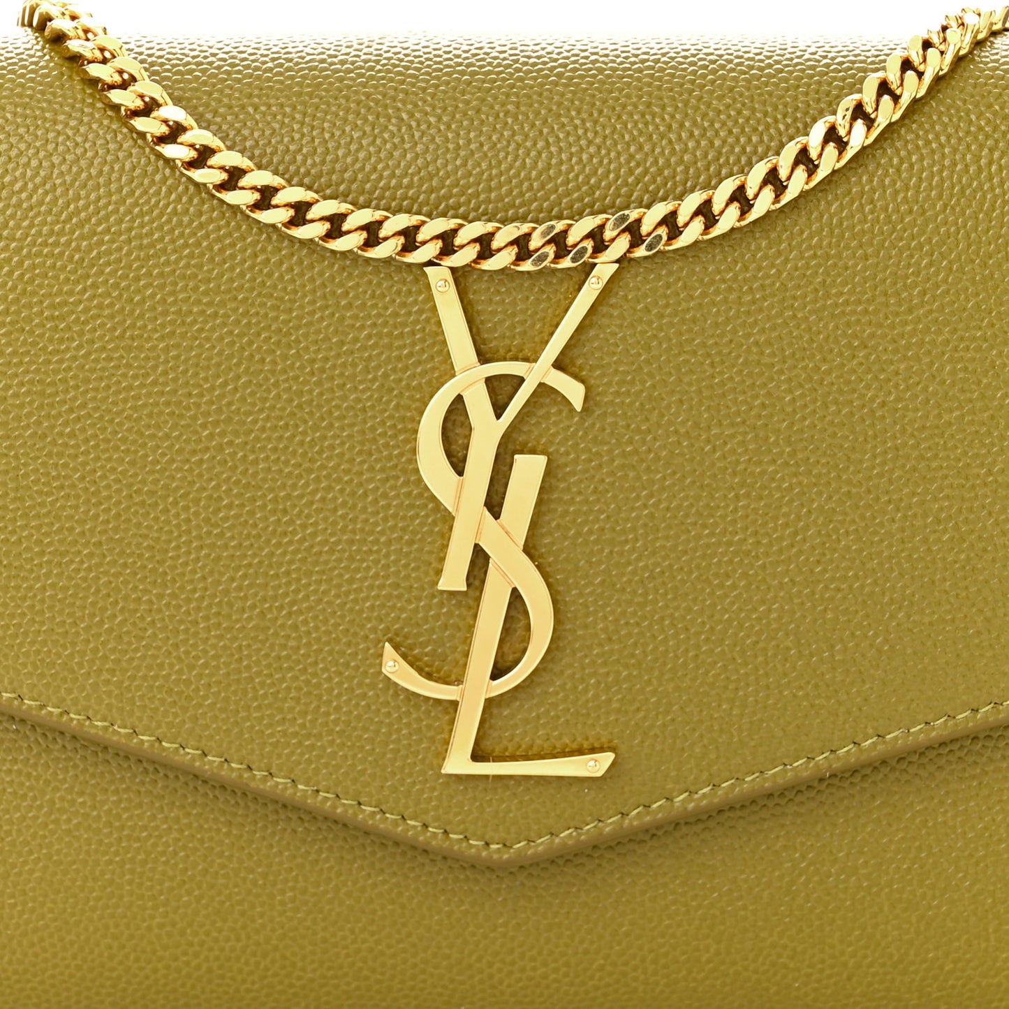 Grain De Poudre Monogram Uptown Chain Wallet Olive