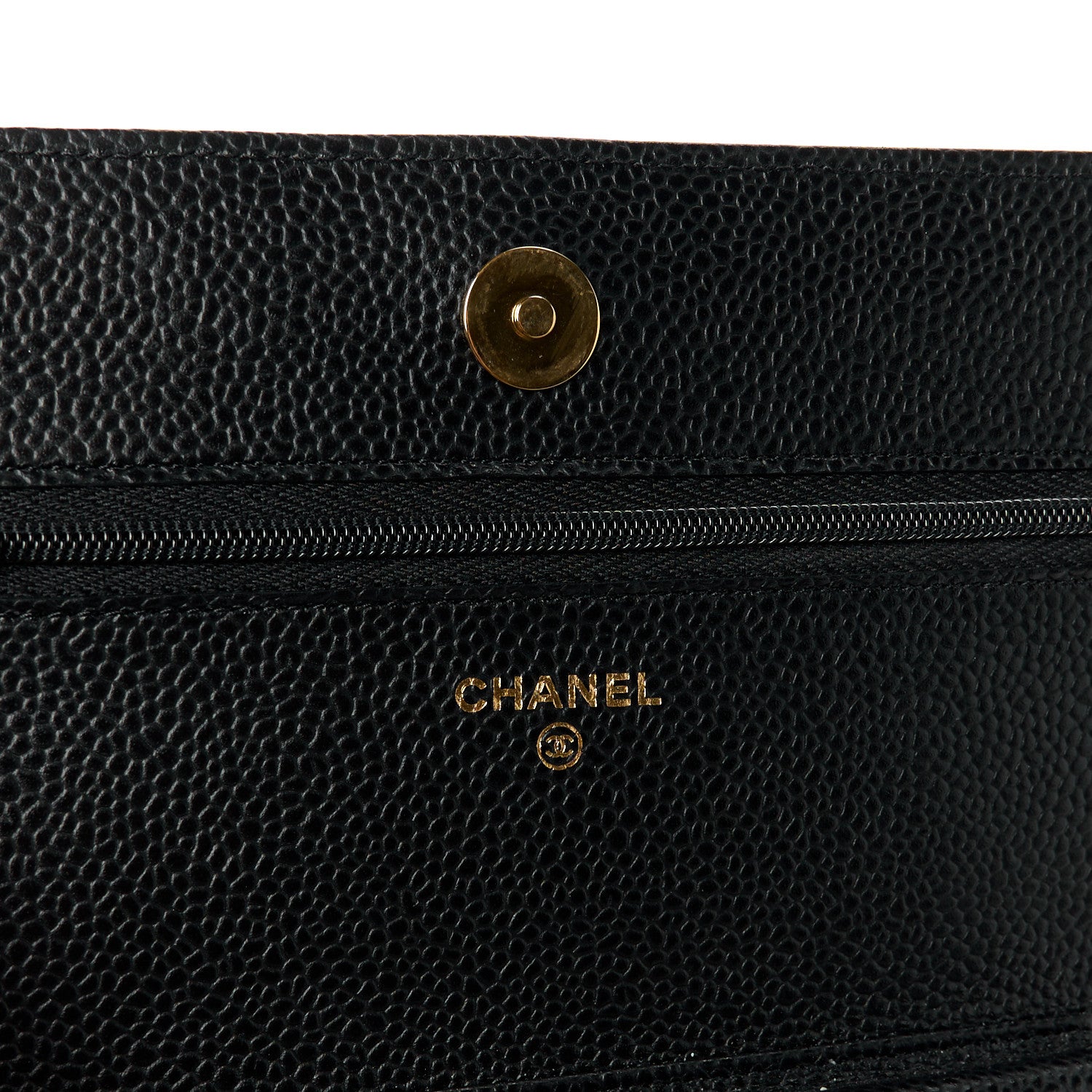 Chanel Caviar Quilted Wallet on Chain WOC Black 6 of 12
