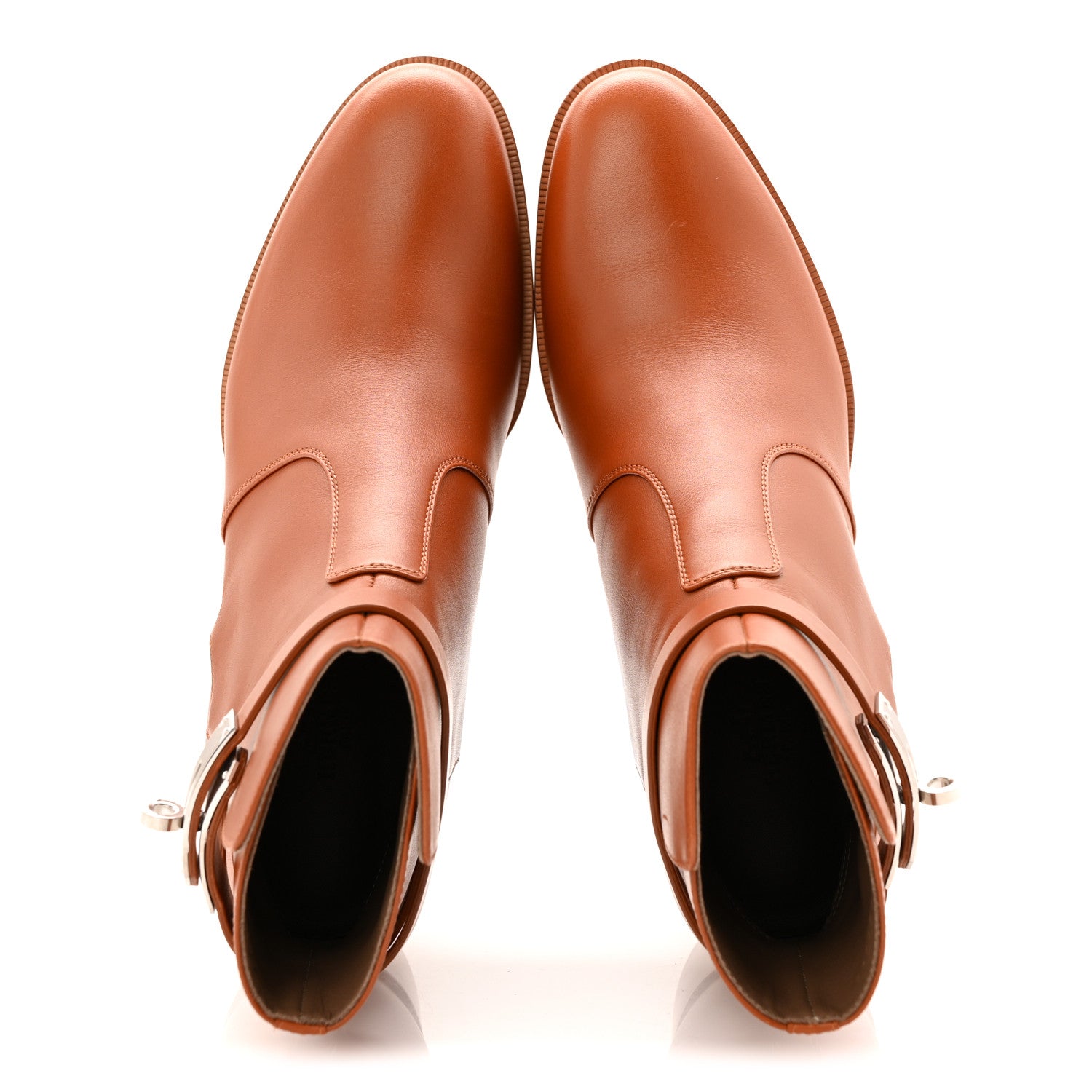 Hermes Calfskin Frenchie 50 Ankle Boots 37 Naturel 5 of 10