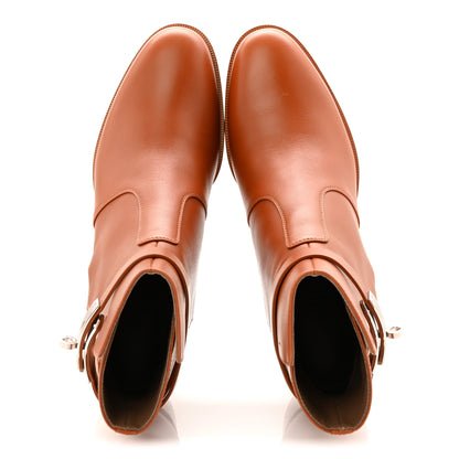 Hermes Calfskin Frenchie 50 Ankle Boots 37 Naturel 5 of 10
