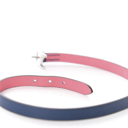 Hermes Swift Behapi Double Tour Bracelet T2 Deep Bleu Rose Azalee 4 of 5