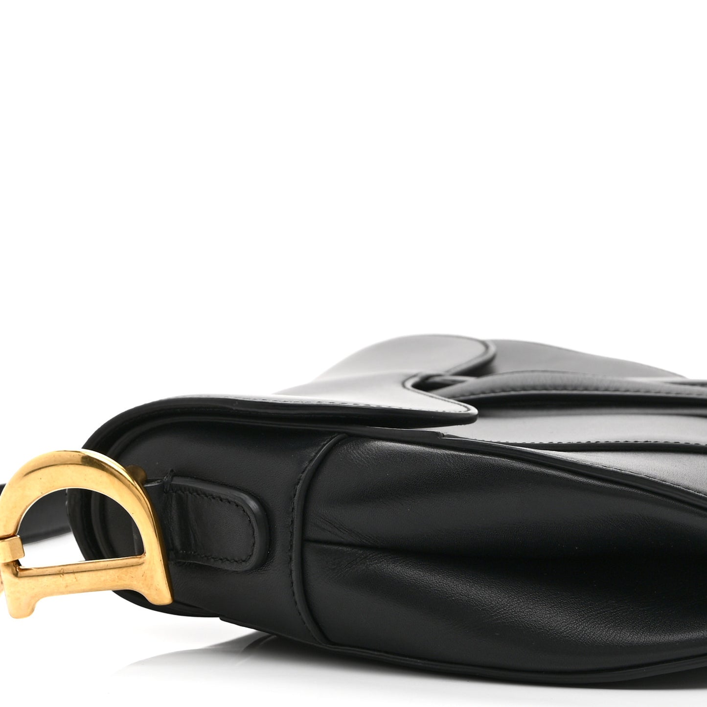 Calfskin Saddle Bag Black