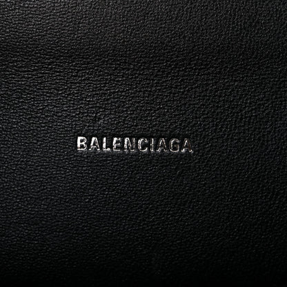 Balenciaga Shiny Calfskin Snakeskin Embossed Hourglass Top Handle Bag XS Gold Black 6 of 12