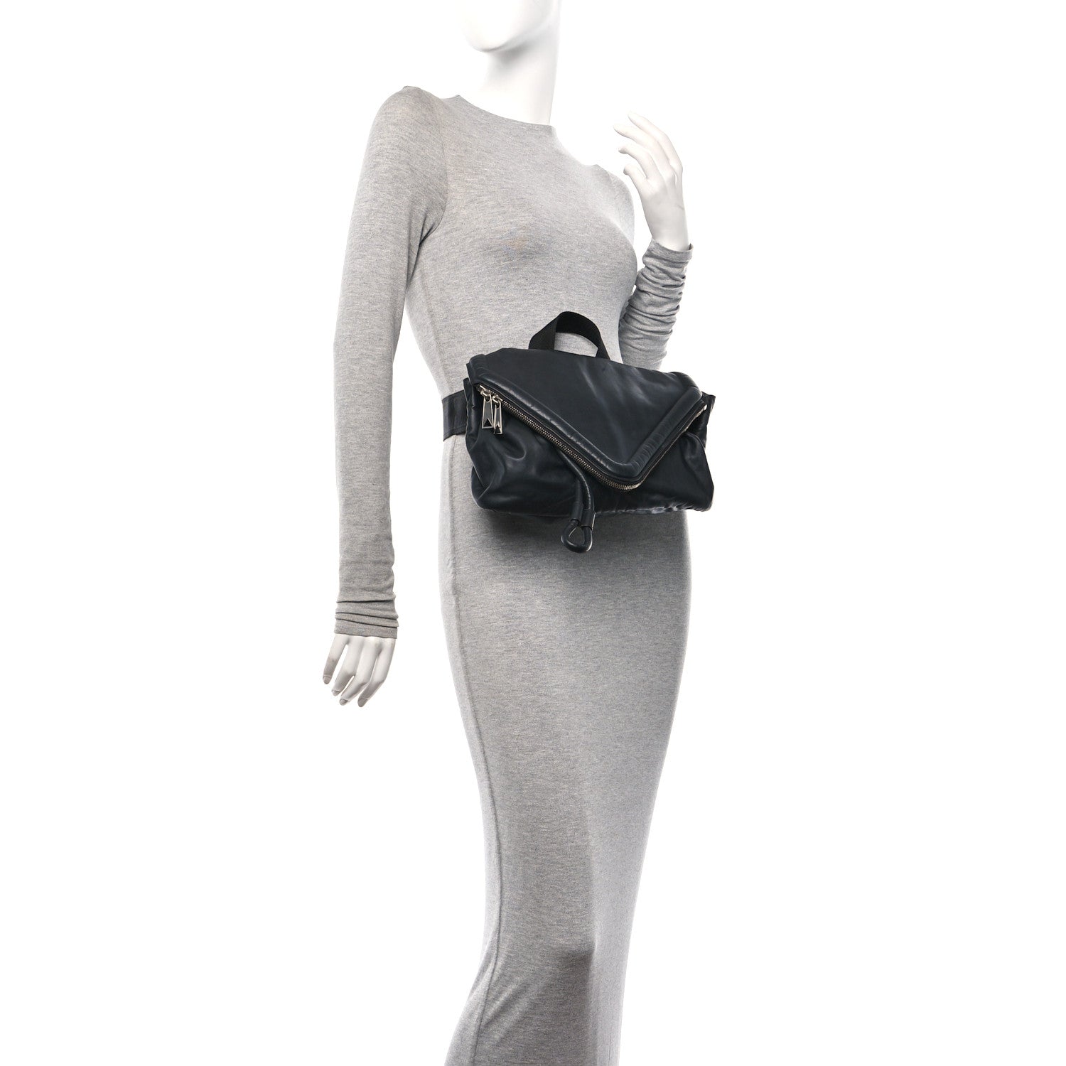 Bottega Veneta Nappa Beak Belt Bag Black 2 of 10