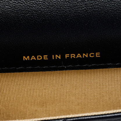 Chanel Lambskin Quilted Pearl Crush Clutch With Chain Black 7 of 10