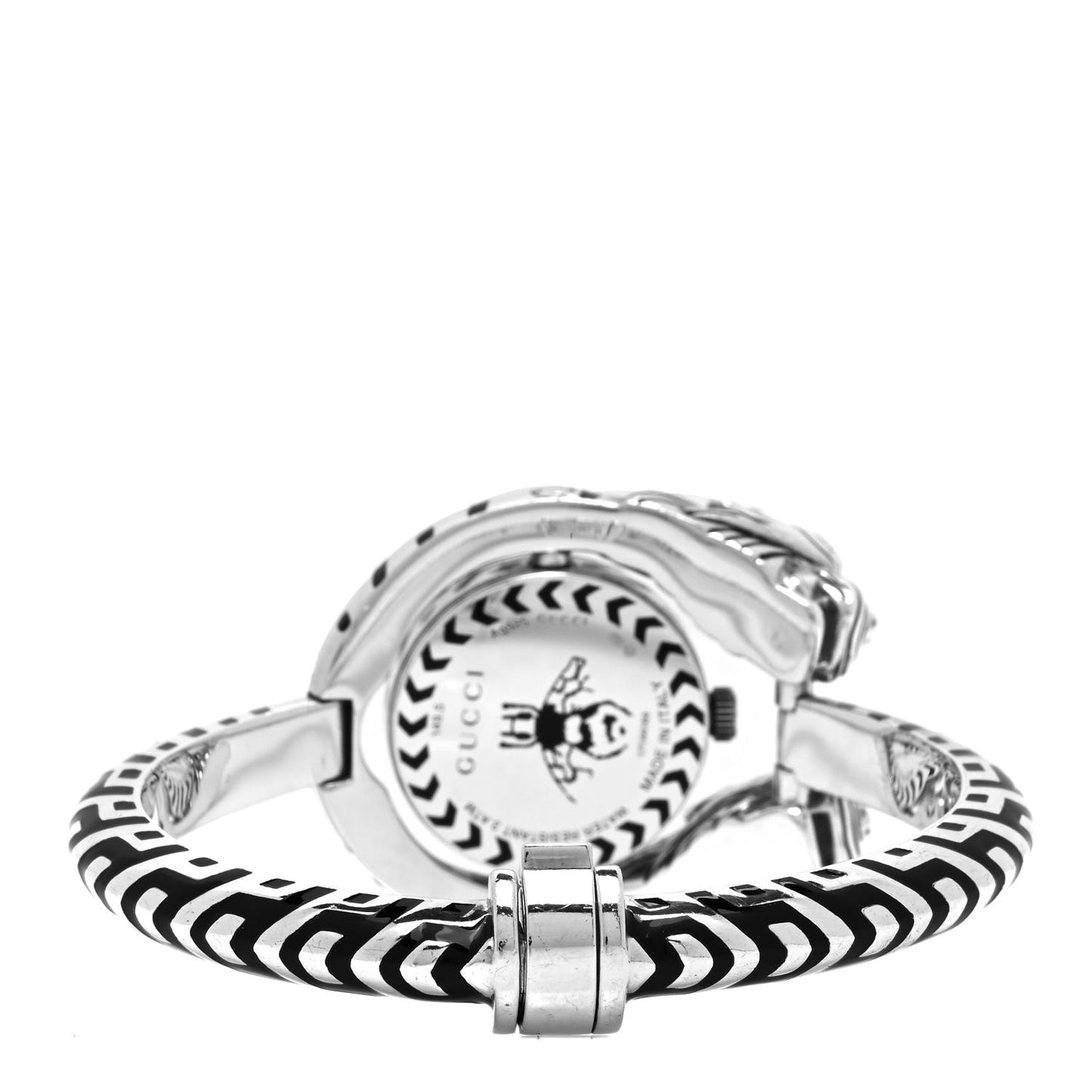 Sterling Silver Black Mother of Pearl 23mm Dionysus Quartz Watch