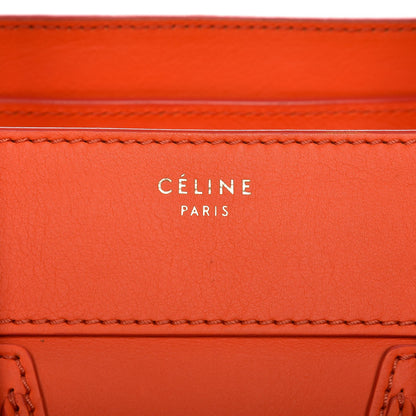 Celine Smooth Calfskin Mini Luggage Bright Orange 7 of 7