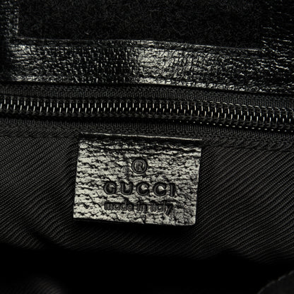 Gucci Monogram Messenger Crossbody Bag Black 8 of 10