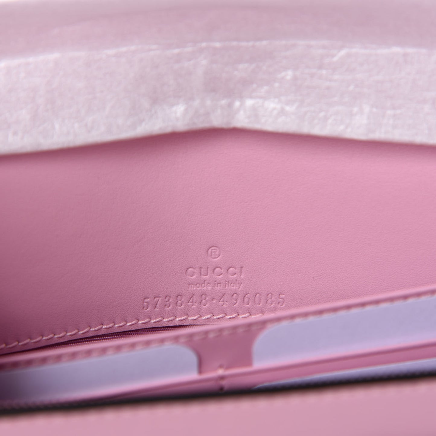 GG Supreme Monogram Strawberry Chain Wallet