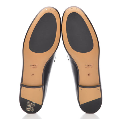 Gucci Calfskin Womens Jordaan Loafers 37 Black 5 of 8