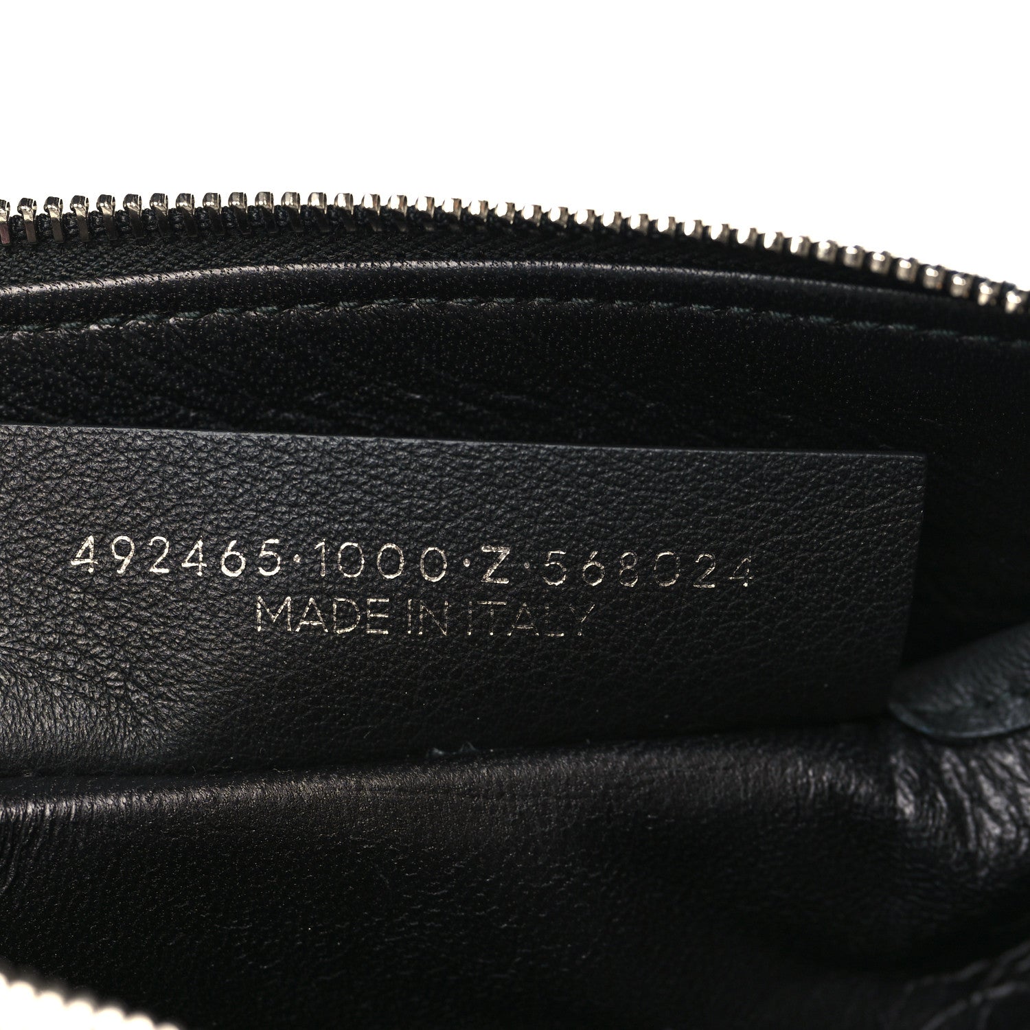 Balenciaga Calfskin Logo Medium Everyday Pouch Black 7 of 7
