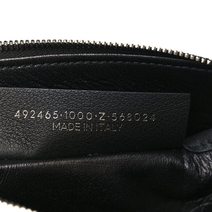 Balenciaga Calfskin Logo Medium Everyday Pouch Black 7 of 7
