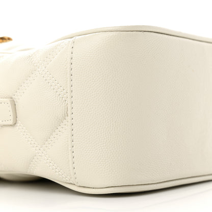 Saint Laurent Grain de Poudre Quilted 80's Vanity Bag Crema Soft 9 of 13