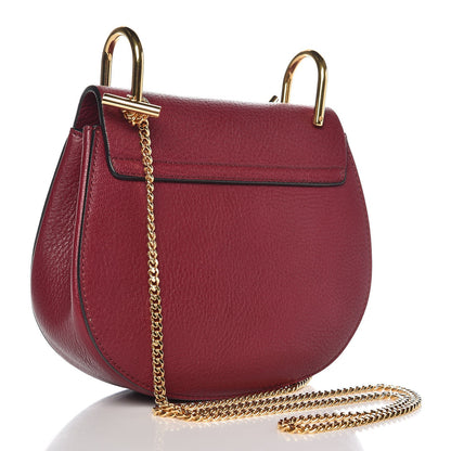 Chloe Grained Lambskin Mini Drew Shoulder Bag Wine Purple 3 of 6