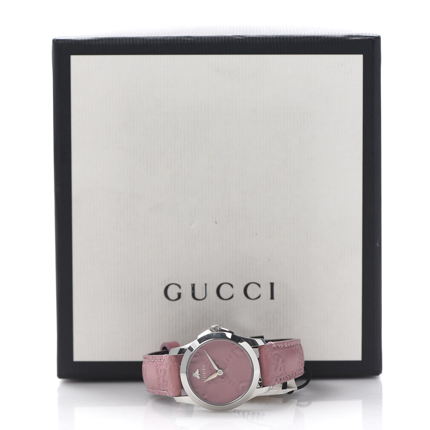 Stainless Steel Calfskin 27mm G-Timeless Quartz Watch Pink