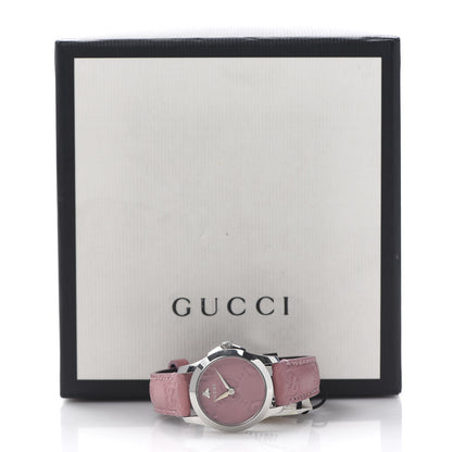 Gucci Stainless Steel Calfskin 27mm G-Timeless Quartz Watch Pink 6 of 6