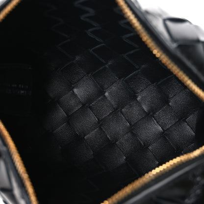 Bottega Veneta Polished Nappa Intrecciato Metallic Knot Mini Loop Camera Bag Black 5 of 9