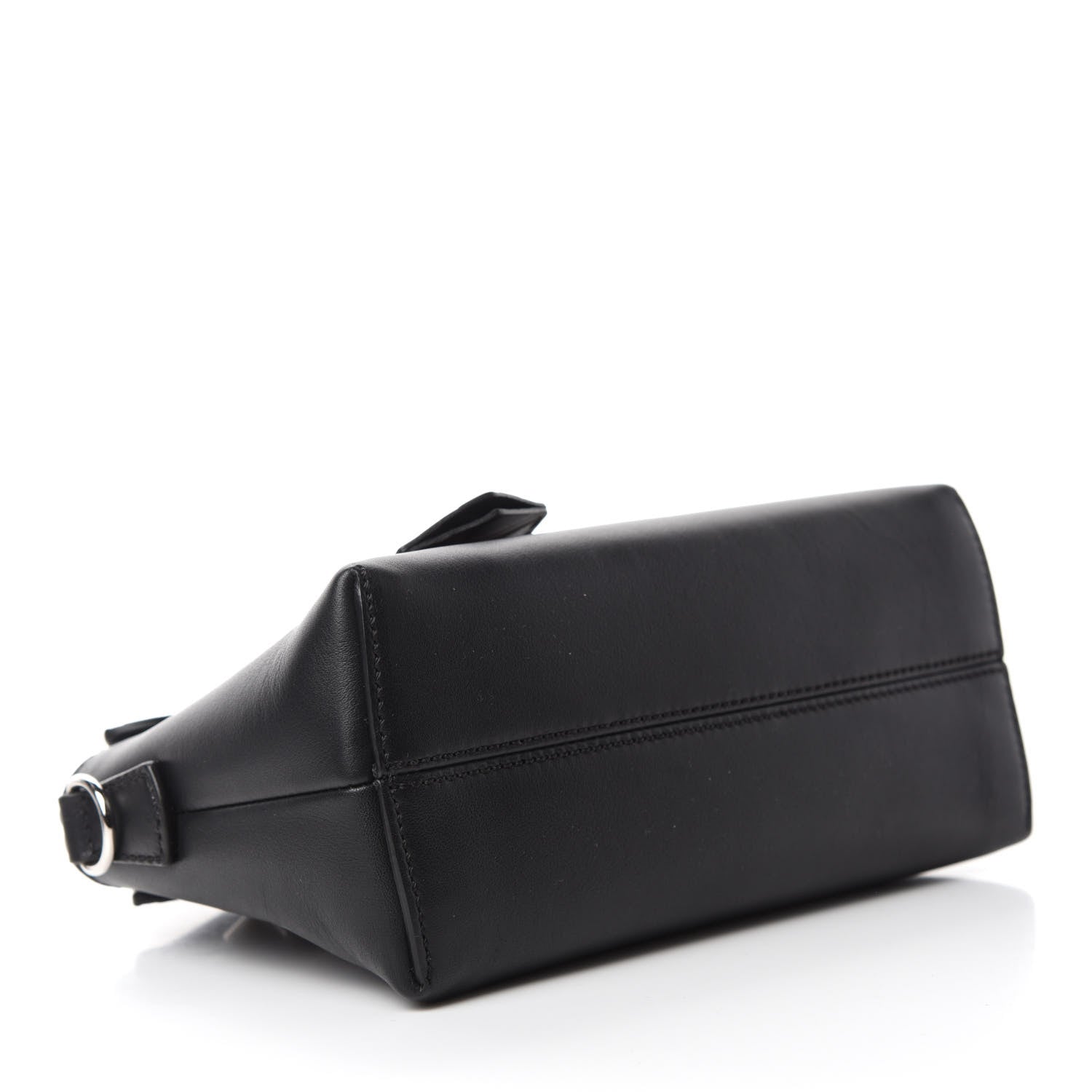 Fendi Vitello Dolce Bi-Color FF 1974 Embossed Mini By The Way Boston Bag Black Maya 4 of 10