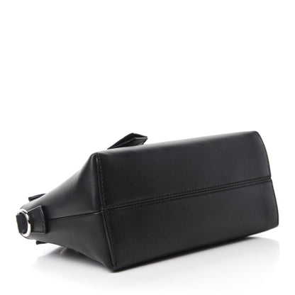 Fendi Vitello Dolce Bi-Color FF 1974 Embossed Mini By The Way Boston Bag Black Maya 4 of 10