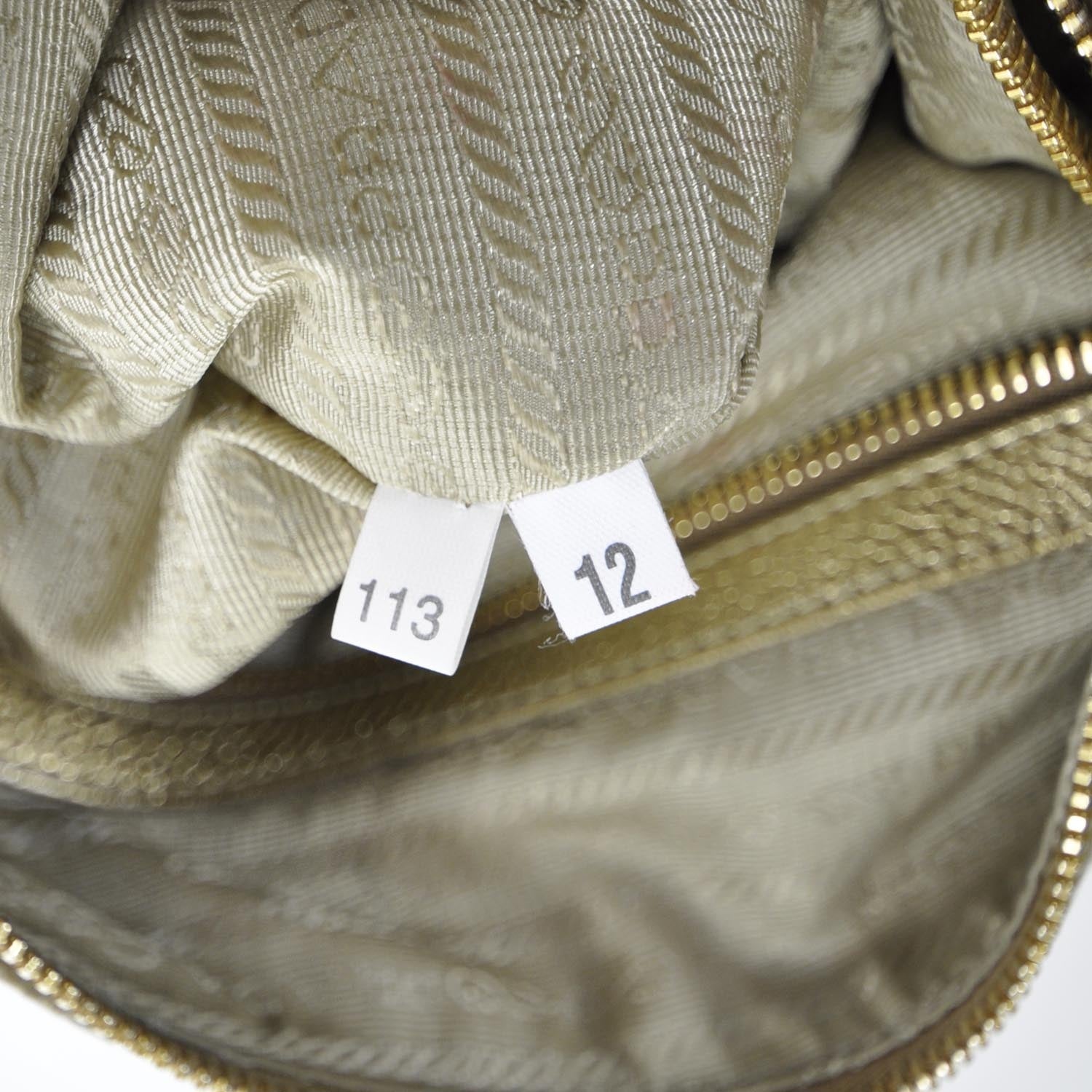 Prada Vitello Daino Hobo Gold 9 of 11