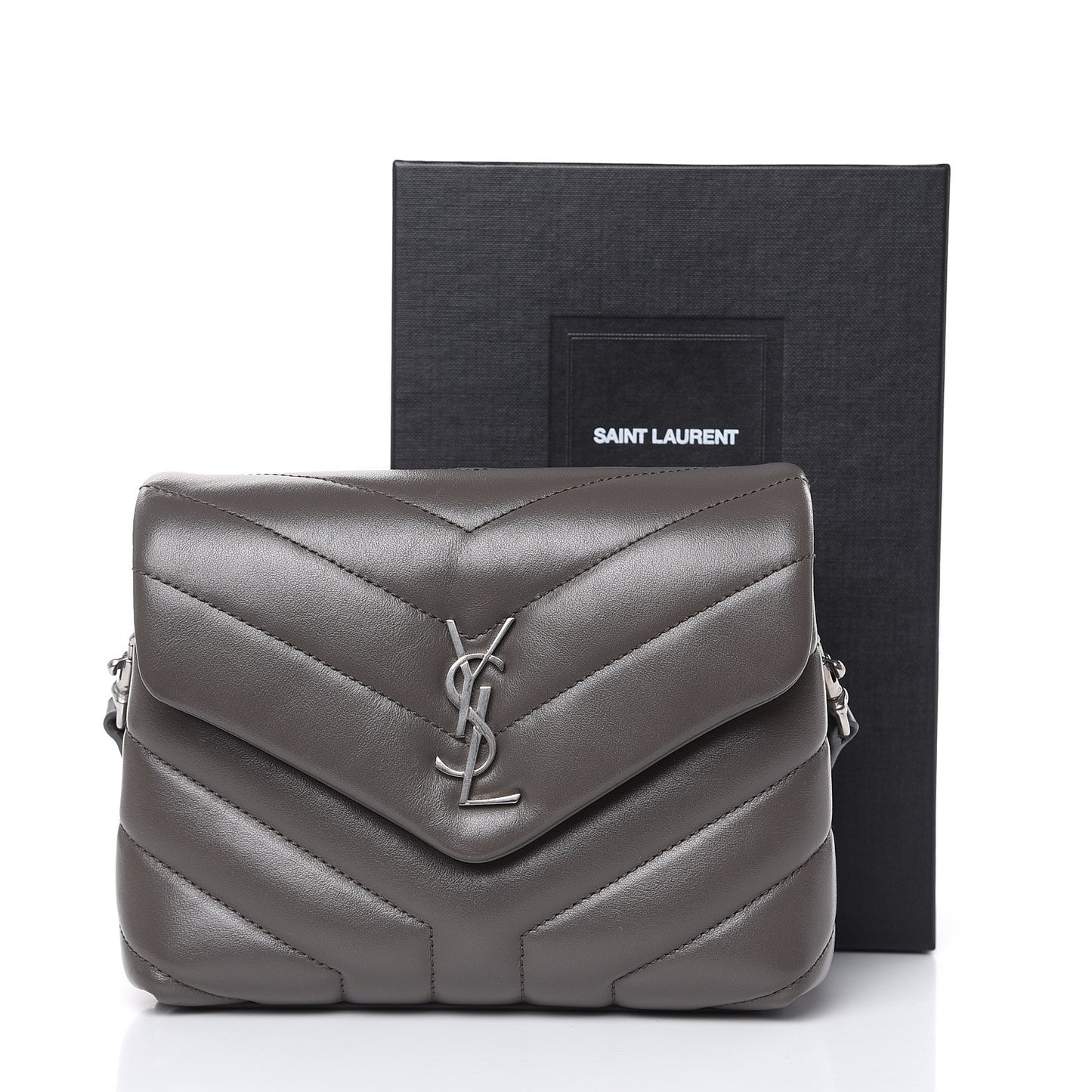 Calfskin Y Quilted Monogram Toy Loulou Crossbody Bag Earth