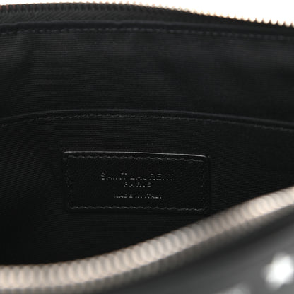 Saint Laurent Calfskin Star Logo Zipped Tablet Pouch Black 7 of 8